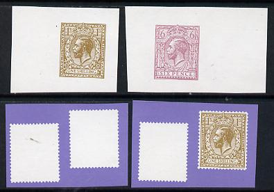 Nauru 1976 Stamp Anniversary 15c (SG 148) set of 4 unmounted mint IMPERF progressive proofs on gummed paper, stamps on stamp centenary, stamps on stamp on stamp, stamps on stamponstamp