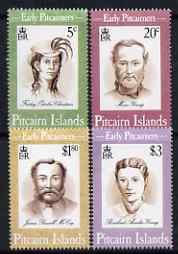 Pitcairn Islands 1994 Early Pitcairners perf set of 4 unmounted mint SG 446-49, stamps on , stamps on  stamps on cultures, stamps on  stamps on heritage