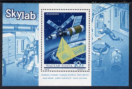 Hungary 1973 Skylab m/sheet unmounted mint SG MS 2835 (Mi Bl 101), stamps on , stamps on  stamps on communications    space