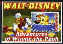 Malawi 2006 Walt Disney - Adventures of Winnie the Pooh perf m/sheet unmounted mint, stamps on , stamps on  stamps on disney, stamps on  stamps on films, stamps on  stamps on cinema, stamps on  stamps on movies, stamps on  stamps on cartoons, stamps on  stamps on bears, stamps on  stamps on teddy bears, stamps on  stamps on 