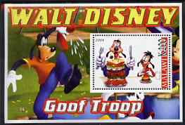 Malawi 2006 Walt Disney - Goof Troop perf m/sheet unmounted mint, stamps on , stamps on  stamps on disney, stamps on  stamps on films, stamps on  stamps on cinema, stamps on  stamps on movies, stamps on  stamps on cartoons, stamps on  stamps on food