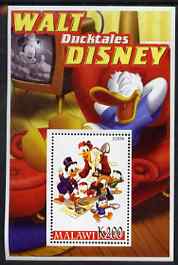 Malawi 2006 Walt Disney - Duck Tales perf m/sheet unmounted mint, stamps on , stamps on  stamps on disney, stamps on  stamps on films, stamps on  stamps on cinema, stamps on  stamps on movies, stamps on  stamps on cartoons, stamps on  stamps on ducks