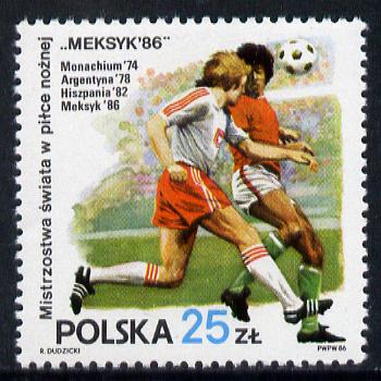 Poland 1986 Football World Cup unmounted mint SG 3041, stamps on football  sport