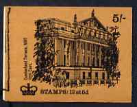 Great Britain 1968-70 English Homes - Cumberland Terrace 5s booklet (Feb 1970) complete and fine SG HP33, stamps on buildings, stamps on 
