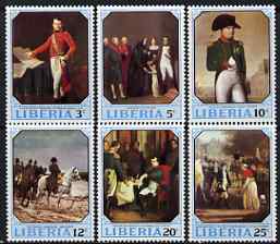 Liberia 1970 Napoleon Birth Bicentenary perf set of 6 unmounted mint SG 1034-39, stamps on , stamps on  stamps on history, stamps on  stamps on personalities, stamps on  stamps on arts, stamps on  stamps on napoleon, stamps on  stamps on horses  , stamps on  stamps on dictators.