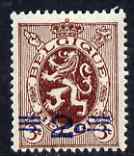 Belgium 1931 Surcharge 2c on 3c Lion unmounted mint, SG 579, stamps on cats, stamps on lions