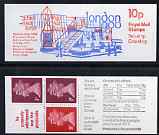 Great Britain 1979-80 London 1980 10p booklet complete including 'Large flaw on neck' on 1p, R1/2, SG spec UMFB11b, stamps on , stamps on  stamps on booklet - great britain 1979-80 london 1980 10p booklet complete including 'large flaw on neck' on 1p, stamps on  stamps on  r1/2, stamps on  stamps on  sg spec umfb11b