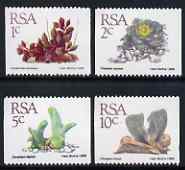South Africa 1988 Succulents coil set of 4 (perf 14 x imperf) unmounted mint, SG 669-72, stamps on plants, stamps on flowers