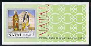 Brazil 1970 Christmas (The Holy Family) imperf m/sheet unmounted mint, SG MS1313, stamps on , stamps on  stamps on arts, stamps on  stamps on religion, stamps on  stamps on christmas