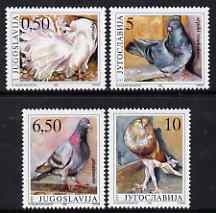 Yugoslavia 1990 Pigeons perf set of 4 unmounted mint SG 2637-40, stamps on , stamps on  stamps on birds, stamps on  stamps on pigeons