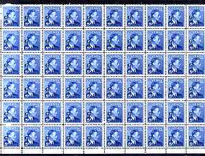 Canada 1950-52 KG6 Official 5c blue optd G impressive block of 60 unmounted mint SG O184, stamps on , stamps on  kg6 , stamps on 