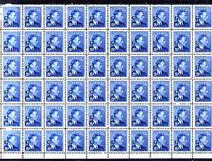 Canada 1950-52 KG6 Official 5c blue opt'd 'G' impressive block of 60 unmounted mint SG O184, stamps on , stamps on  stamps on , stamps on  stamps on  kg6 , stamps on  stamps on 