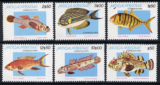 Mozambique 1979 Tropical Fish set of 6 unmounted mint SG 766-71, stamps on fish     marine-life