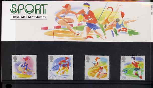 Great Britain 1988 Sports Organisations set of 4 in official presentation pack SG 1388-91, stamps on , stamps on  stamps on sport, stamps on skiing, stamps on tennis, stamps on gymnastics, stamps on football, stamps on  stamps on  gym , stamps on  stamps on gymnastics, stamps on  stamps on 
