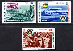 Togo 1977 10th Anniversary of Eyadema Regime imperf set of 3 from limited printing unmounted mint as SG 1181-83, stamps on mining, stamps on constitutions