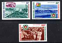 Togo 1977 10th Anniversary of Eyadema Regime imperf set of 3 from limited printing unmounted mint as SG 1181-83, stamps on , stamps on  stamps on mining, stamps on  stamps on constitutions