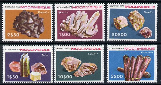 Mozambique 1979 Minerals set of 6 unmounted mint SG 772-77, stamps on , stamps on  stamps on minerals