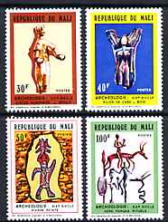 Mali 1972 Mali Archaeology perf set of 4 unmounted mint SG 325-8, stamps on archaeology, stamps on antiques
