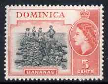 Dominica 1954-62 Bananas 5c (from def set) fine unmounted mint SG146