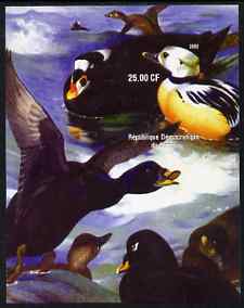 Congo 2002 Ducks #1 imperf m/sheet unmounted mint, stamps on birds, stamps on ducks
