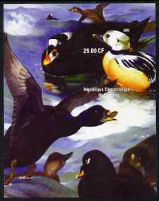 Congo 2002 Ducks #1 imperf m/sheet unmounted mint, stamps on , stamps on  stamps on birds, stamps on  stamps on ducks