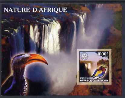 Benin 2006 Nature of Africa - Birds & Waterfalls (with Scout Logo) imperf m/sheet, unmounted mint