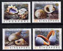 Singapore & Thailand 1997 Joint issue - Shells perf set of 4 unmounted mint SG 908-11, stamps on marine life, stamps on shells