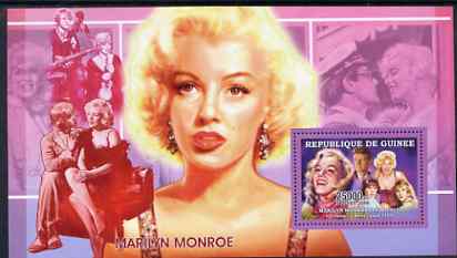 Guinea - Conakry 2006 Marilyn Monroe perf s/sheet #3 containing 1 value (Film Scenes) unmounted mint Yv 327, stamps on , stamps on  stamps on personalities, stamps on  stamps on movies, stamps on  stamps on films, stamps on  stamps on music, stamps on  stamps on marilyn, stamps on  stamps on marilyn monroe, stamps on  stamps on kennedy, stamps on  stamps on 