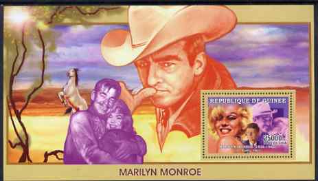 Guinea - Conakry 2006 Marilyn Monroe perf s/sheet #4 containing 1 value (Misfits) unmounted mint Yv 358, stamps on , stamps on  stamps on personalities, stamps on  stamps on movies, stamps on  stamps on films, stamps on  stamps on music, stamps on  stamps on marilyn, stamps on  stamps on marilyn monroe, stamps on  stamps on kennedy