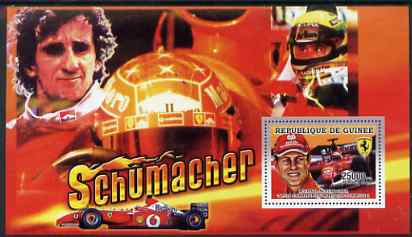 Guinea - Conakry 2006 Michael Schumacher - F1 Champion perf s/sheet #1 containing 1 value (Alain Prost) unmounted mint Yv 367, stamps on , stamps on  stamps on personalities, stamps on  stamps on sport, stamps on  stamps on formula 1, stamps on  stamps on  f1 , stamps on  stamps on cars, stamps on  stamps on ferrari