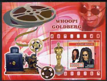 Guinea - Bissau 2007 Whoopi Goldberg perf s/sheet containing 1 value unmounted mint, Yv 334, stamps on , stamps on  stamps on personalities, stamps on  stamps on women, stamps on  stamps on cinema, stamps on  stamps on films, stamps on  stamps on movies