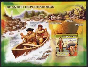 Guinea - Bissau 2007 Explorers #2 perf s/sheet containing 1 value (Vasco Da Gama) unmounted mint, Yv 341, stamps on , stamps on  stamps on personalities, stamps on  stamps on explorers, stamps on  stamps on gama