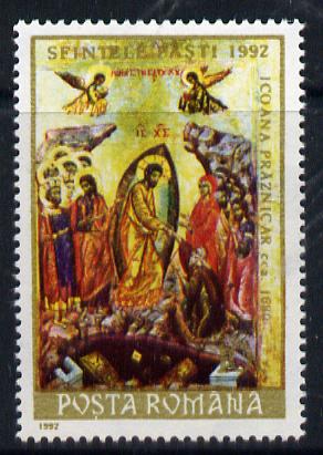 Rumania 1992 Easter (Icon) unmounted mint Mi 4797, stamps on arts  easter  religion