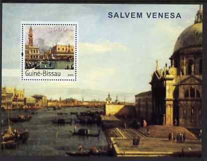 Guinea - Bissau 2003 Saving Venice perf s/sheet containing 1 value unmounted mint Mi BL400, stamps on tourism, stamps on canals, stamps on 