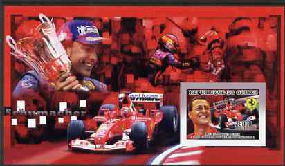 Guinea - Conakry 2006 Michael Schumacher - F1 Champion imperf s/sheet #3 containing 1 value (Fernando Alonso) unmounted mint Yv 369, stamps on personalities, stamps on sport, stamps on formula 1, stamps on  f1 , stamps on cars, stamps on ferrari