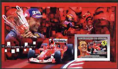 Guinea - Conakry 2006 Michael Schumacher - F1 Champion imperf s/sheet #3 containing 1 value (Fernando Alonso) unmounted mint Yv 369, stamps on , stamps on  stamps on personalities, stamps on  stamps on sport, stamps on  stamps on formula 1, stamps on  stamps on  f1 , stamps on  stamps on cars, stamps on  stamps on ferrari