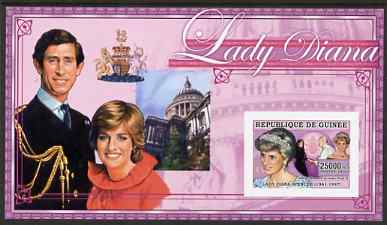 Guinea - Conakry 2006 Princess Diana imperf s/sheet #04 containing 1 value (St Pauls) unmounted mint Yv 346, stamps on , stamps on  stamps on royalty, stamps on  stamps on diana, stamps on  stamps on charles, stamps on  stamps on william, stamps on  stamps on harry, stamps on  stamps on london