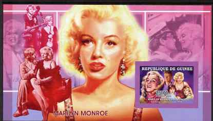 Guinea - Conakry 2006 Marilyn Monroe imperf s/sheet #3 containing 1 value (Film Scenes) unmounted mint Yv 327, stamps on personalities, stamps on movies, stamps on films, stamps on music, stamps on marilyn, stamps on marilyn monroe, stamps on kennedy, stamps on 