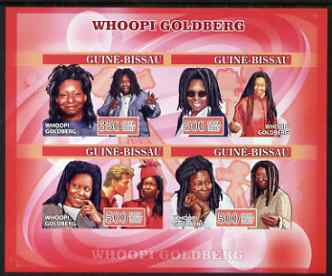 Guinea - Bissau 2007 Whoopi Goldberg imperf s/sheet containing 1 value unmounted mint, Yv 334, stamps on personalities, stamps on women, stamps on cinema, stamps on films, stamps on movies