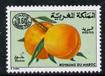 Morocco 1974 Postage Due 60f Peaches unmounted mint, SG D398, stamps on fruit, stamps on peaches