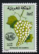 Morocco 1974 Postage Due 40f Grapes unmounted mint, SG D397, stamps on , stamps on  stamps on fruit, stamps on  stamps on grapes, stamps on  stamps on wine