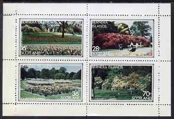 Bernera 1983 Kew Botanical Gardens perf set of 4 values unmounted mint, stamps on , stamps on  stamps on flowers, stamps on  stamps on national parks, stamps on  stamps on gardens