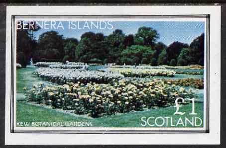 Bernera 1983 Kew Botanical Gardens imperf souvenir sheet (Â£1 value) unmounted mint, stamps on , stamps on  stamps on flowers, stamps on  stamps on national parks, stamps on  stamps on gardens