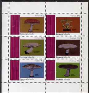 Bernera 1983 Fungi perf set of 6 values unmounted mint, stamps on fungi