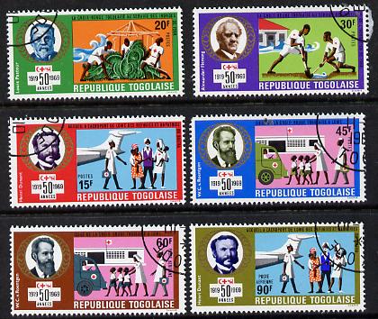 Togo 1969 Red Cross Societies set of 6 cto used, SG 668-73*, stamps on , stamps on  stamps on medical    red cross       nurses