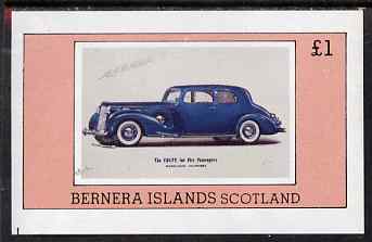 Bernera 1980 Vintage Cars imperf souvenir sheet (Â£1 value) unmounted mint, stamps on , stamps on  stamps on cars