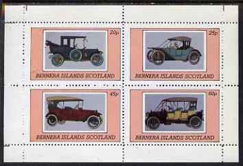 Bernera 1980 Vintage Cars perf set of 4 values (20p to 60p) unmounted mint, stamps on , stamps on  stamps on cars