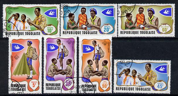 Togo 1968 Scouts set of 7 cto used, SG 613-19*, stamps on scouts, stamps on knots