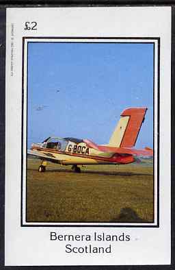 Bernera 1983 Light Aircraft imperf deluxe sheet (£2 value) unmounted mint, stamps on aviation