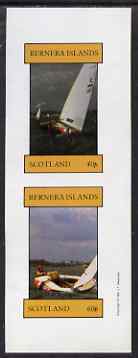Bernera 1981 Sailing imperf set of 2 values (40p & 60p) unmounted mint, stamps on ships, stamps on sailing